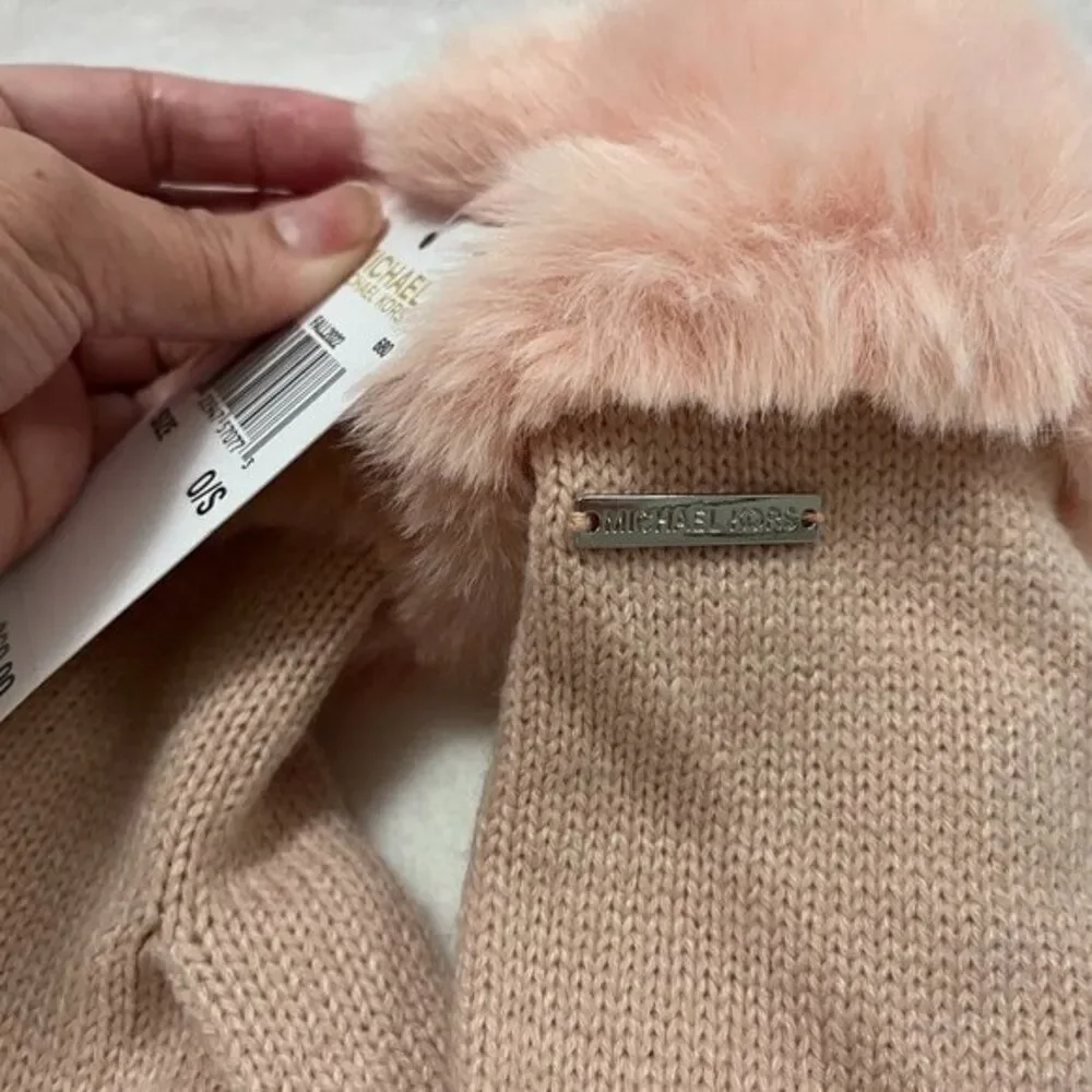 MICHAEL KORS‎  Women's Faux Fur-Trim Knit Gloves